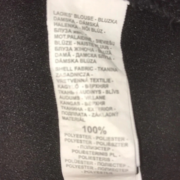 Spike blouse by RESERVED black peplum blouse size M - Picture 9 of 10